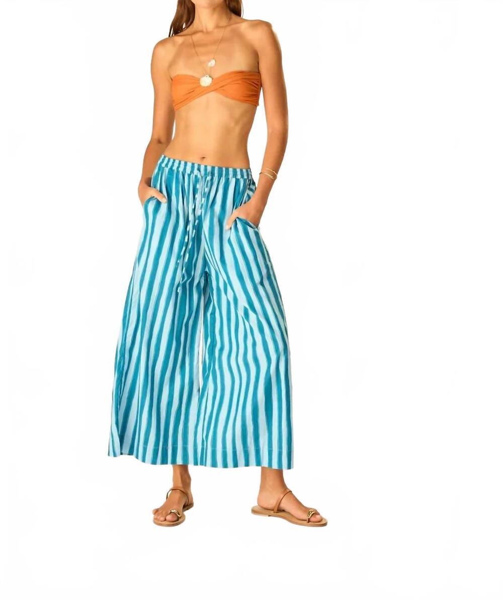 NEW NATALIE MARTIN lauren chic lounge pants. in batik stripe pool
